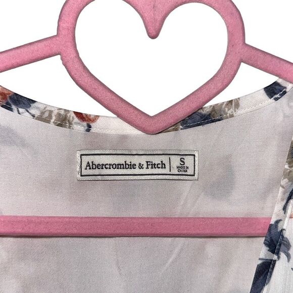 Abercrombie & Fitch Floral Cottage Ruffle Flutter Sleeve Mini Dress | Size Small - Picture 5 of 5